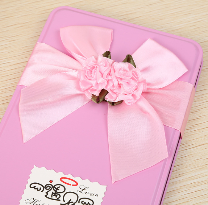 Fleur de Savon Rose, Coffret Cadeau Fleur, Cadeau Saint-Valentin pour Petite Amie, Très Grand Carré