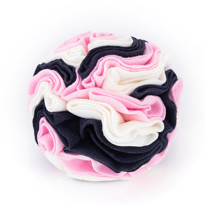 Balle à Renifler Jouet Interactif pour Chien Balle Jouets Puzzles de Stimulation Mentale pour Chien Tapis de Nourriture pour Jeu d'Enrichissement pour Chiens Soulagement du Stress Portable Lavable en Machine