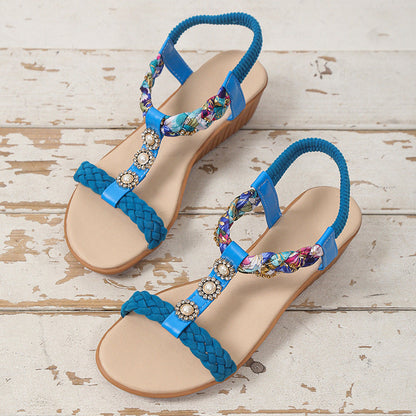 Bohemian Braided Sandals Summer Shoes