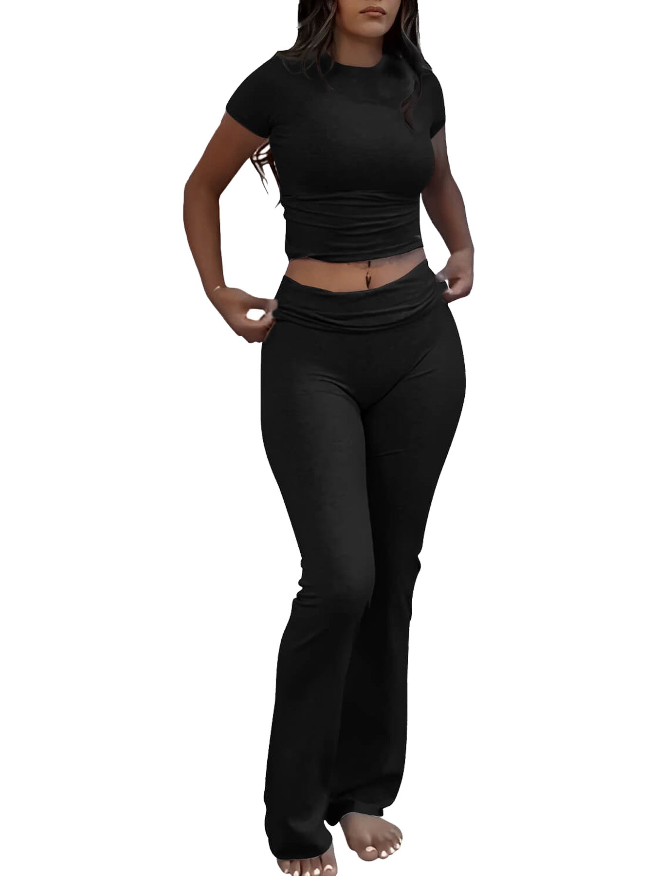 Women's Wide Leg Pants – High Waist Flowy Trousers