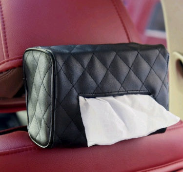 Boîte à mouchoirs de voiture à visière pare-soleil fixée au dossier de siège, distributeur de serviettes en papier créatif pour voiture, plateau mignon