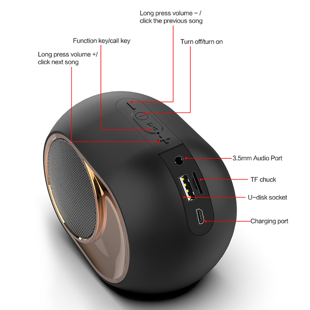 X6 Altavoz Bluetooth Subwoofer Inalámbrico