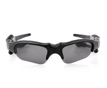 Midnight Black Titan Audio Specs | IPX4 Waterproof Smart Bluetooth 5.0 Sports Sunglasses with Wireless Mic & Open-Ear Audio