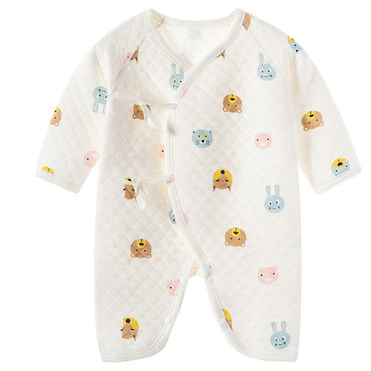 Newborn One-Piece Garment Spring Cotton-Padded Clothes Class A Clothing Bag Fart Suit