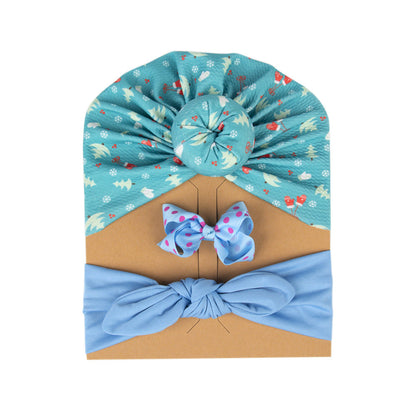 Cross-border Christmas Children's Hat Paper Card Set