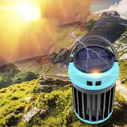 Lampe solaire rechargeable à LED anti-moustiques