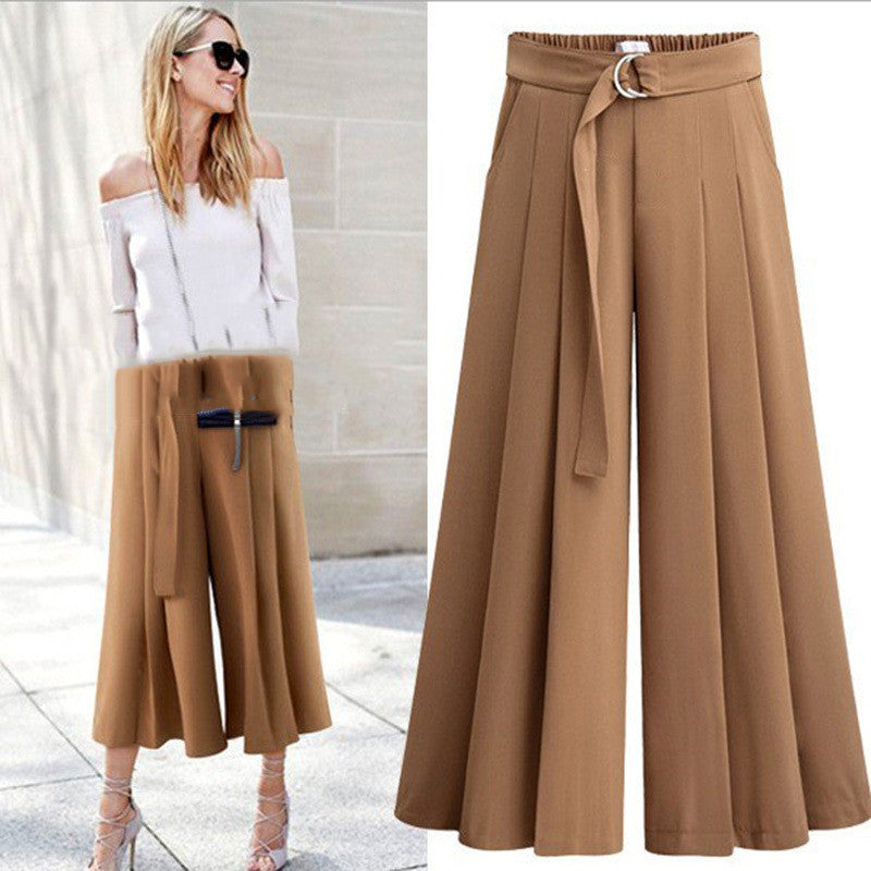Pantalon décontracté plissé