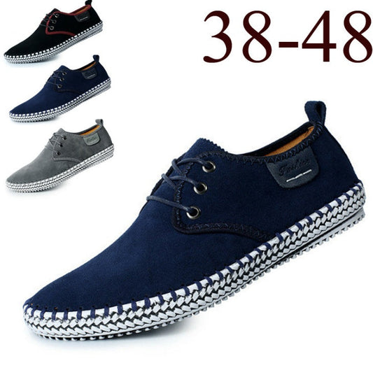 nouvelles chaussures décontractées grande taille chaussures en cuir chaussures en cuir faites à la main avec surpiqûres chaussures pour hommes