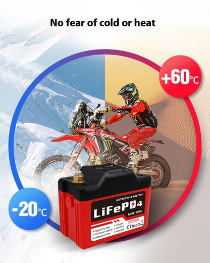 Batería de Arranque de Motocicleta de Litio Hierro Fosfato Venta al Por Mayor de Fábrica