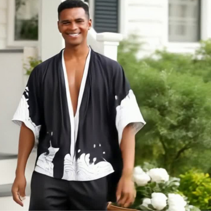 Productos CÁRDIGAN DE VERANO PARA HOMBRE Casual Suelto Algodón Tallas Grandes AUTHENIC para Hombre