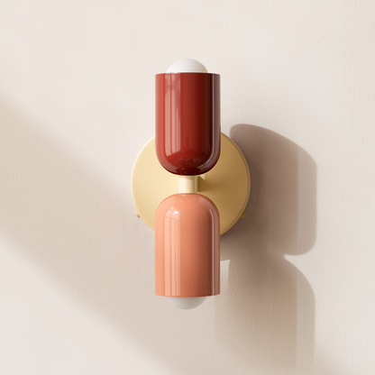 Modern Minimalist Cylinder LED Wall Sconce Iron Indoor Wall Light