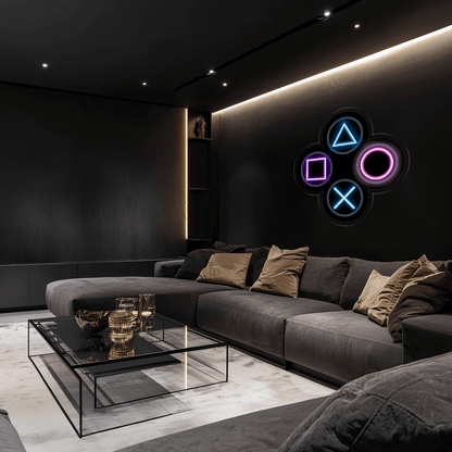 Gamer Plexiglass Neon Art, Gamer Neon Sign, Neon Light Sign, Neon Wall Art