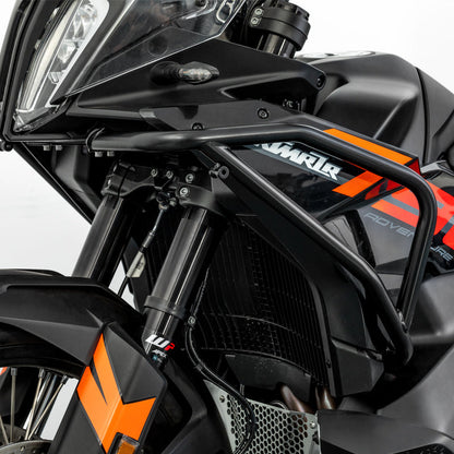 LOBOO CHG222 Crash Bar & Engine Guard for KTM 790 / 890 Adventure & Husqvarna Norden 901 – Upper & Lower Protection, Black or Orange Finish
