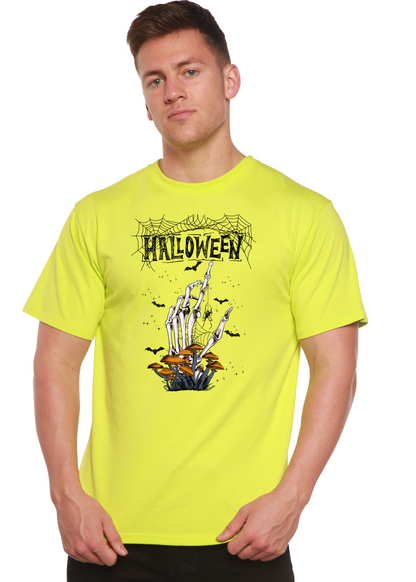 Camiseta gráfica de manga corta de bambú/viscosa y algodón orgánico para hombre - Halloween