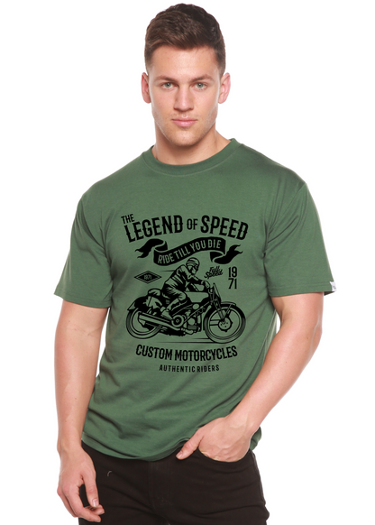 T-shirt graphique à manches courtes en viscose de bambou et coton biologique The Legend of Speed Spun Bamboo® pour hommes