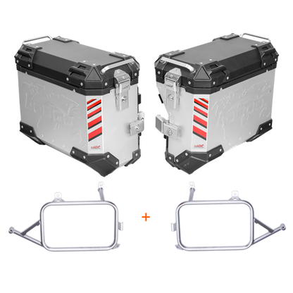 LOBOO Aluminum Side Panniers, Top Case & Mounting Rack System for CFMOTO 800MT (2021-)