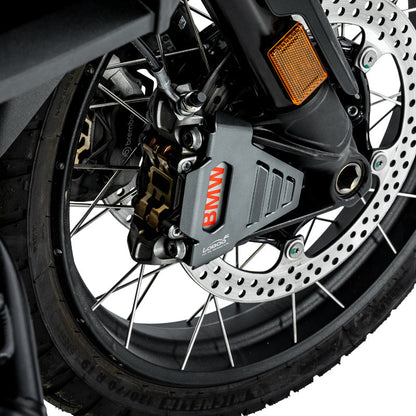 LOBOO Brake Caliper Guard for BMW R1300GS / R1300GS Adventure – CNC Aluminum, Titanium Gray Anodized Finish