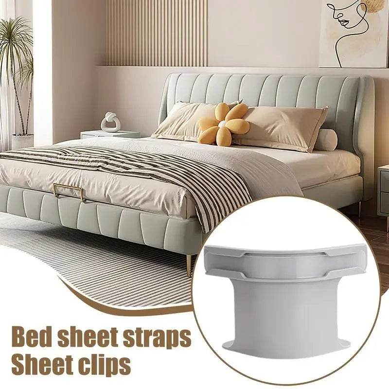 4pcs Invisible Non-Slip Bed Sheet Grippers – Secure Fasteners for Sheet Corners