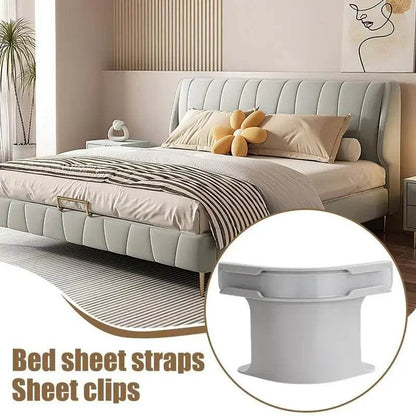 4pcs Invisible Non-Slip Bed Sheet Grippers – Secure Fasteners for Sheet Corners