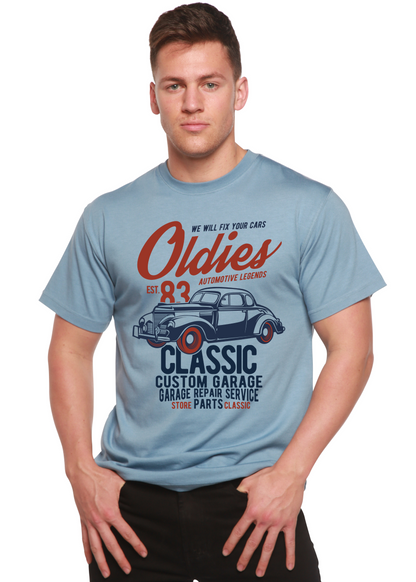 T-shirt à manches courtes Oldies Spun Bamboo® en viscose de bambou/coton biologique pour homme avec motif graphique