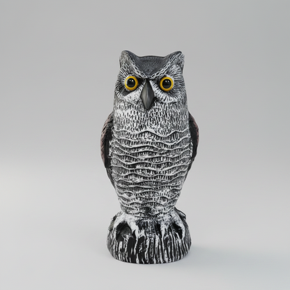 Owl Bird Repellent Decoy Set of 2 Realistic Garden Pest Deterrent