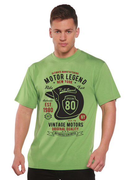 T-shirt graphique à manches courtes en viscose de bambou/coton biologique Motor Legend pour homme
