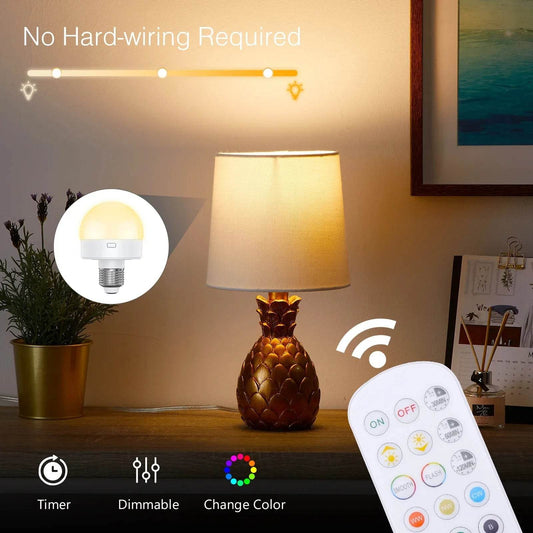 Ilumina en cualquier lugar: bombilla LED recargable con control remoto