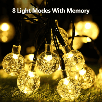 Solar Bubble Ball String Lights – Outdoor Waterproof LED Garden & Patio Lights