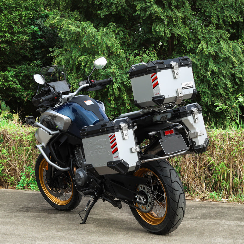 LOBOO Aluminum Side Panniers, Top Case & Mounting Rack System for CFMOTO 800MT (2021-)