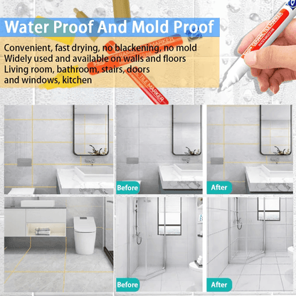 Waterproof Grout Filler Pen for Tile Repair – 1 PCS