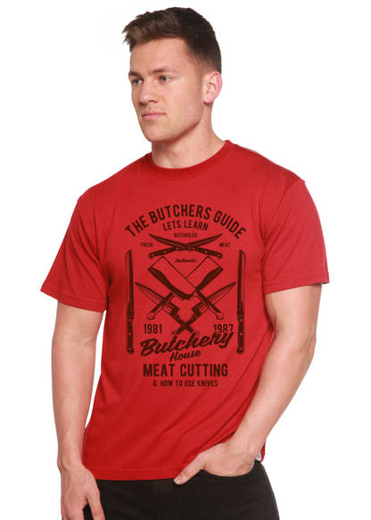 T-shirt graphique à manches courtes en viscose de bambou et coton biologique Butchery House pour homme