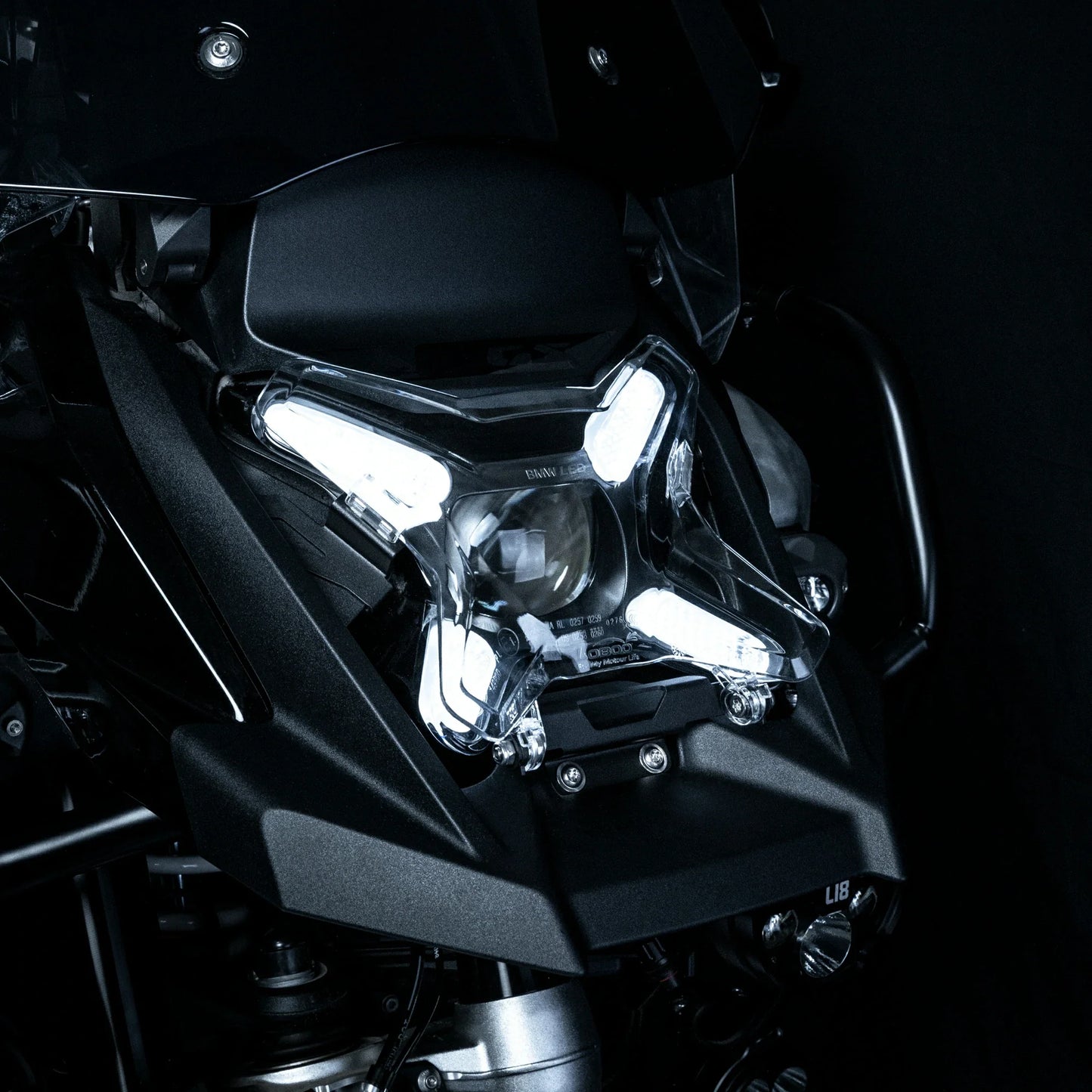 LOBOO Headlight Guard for BMW R1300GS Adventure – Magnetic Quick-Release Design, PC Polycarbonate，Clear