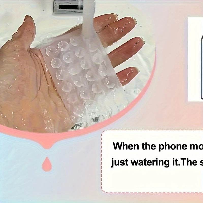 Double-Sided Silicone Phone Wall Mount – 2-Pack Suction Grip