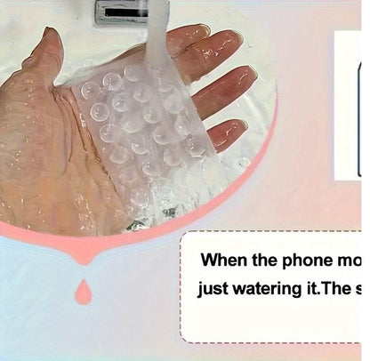 Double-Sided Silicone Phone Wall Mount – 2-Pack Suction Grip