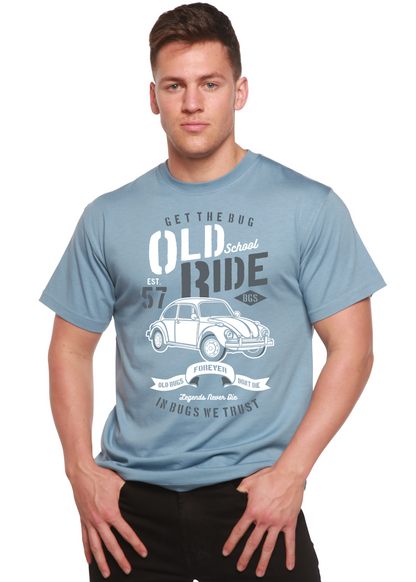 T-shirt graphique manches courtes Old School Ride Spun Bamboo® pour homme en viscose de bambou/coton biologique