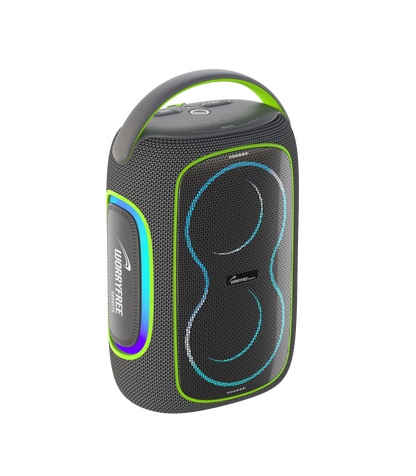 50W Wireless Bluetooth Speaker with RGB Lights & Carry Handle