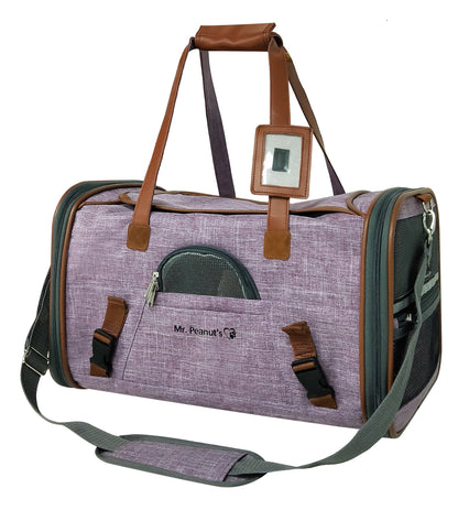 Sac de transport pour animaux de compagnie de taille standard, homologué pour les compagnies aériennes, série Or, par Mr. Peanut