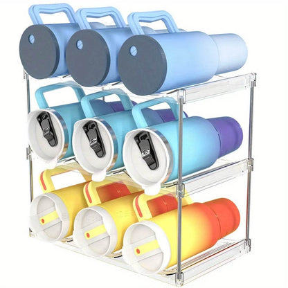 Water Bottle Organizer Rack for Kitchen