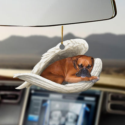 Car Pendant Sleeping Dog Angel Home Decor Acrylic Showcase Hanging Ornaments For Doors