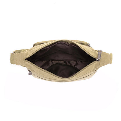 Simple Layered Retro Fashion Men's Messenger Bag