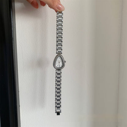 Golden Snake Head Gorgeous Chain Watch Women