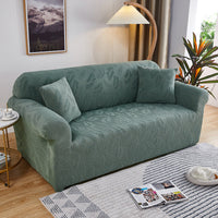 Solid Color Jacquard European Sofa Cover Stretch Fabric Craft