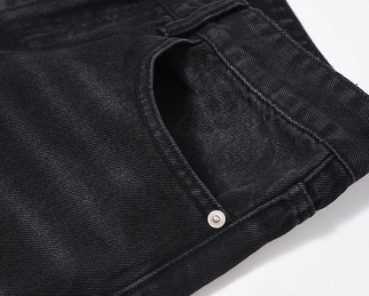 Men's Washed Old Torn Jeans