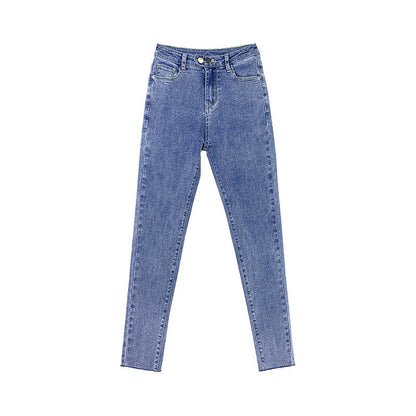 Nine-point Pencil Pants Ins Net Red All-match Skinny Jeans Women