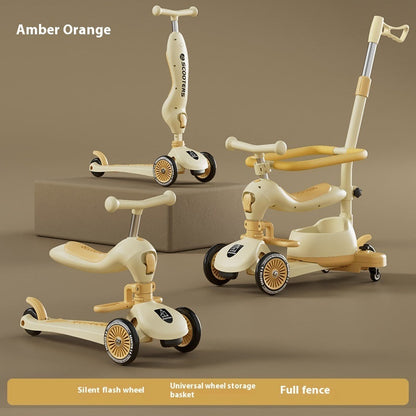 Children's Scooter Multifunctional Music Flash Scooter