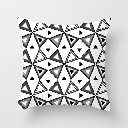 Housse de coussin de canapé abstraite géométrique moderne pour articles ménagers automobiles