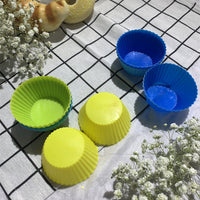 Nonstick Reusable Silicone Cupcake Liners Baking Cups 12 Pieces