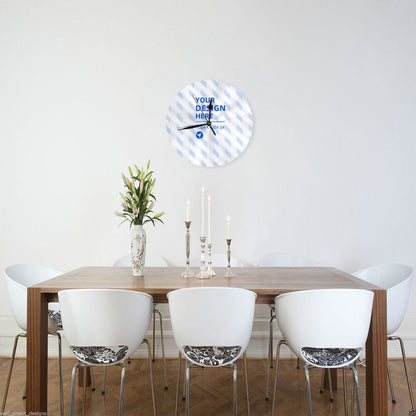 Silent Sweep Second Simple Fashion Round Wall Clock