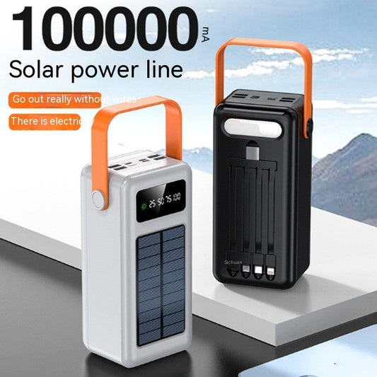 Fuente de energía portátil solar de gran capacidad para viajes al aire libre