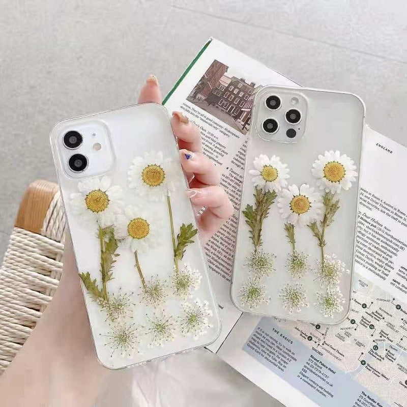 Epoxy Daisy Floral TPU iPhone Case